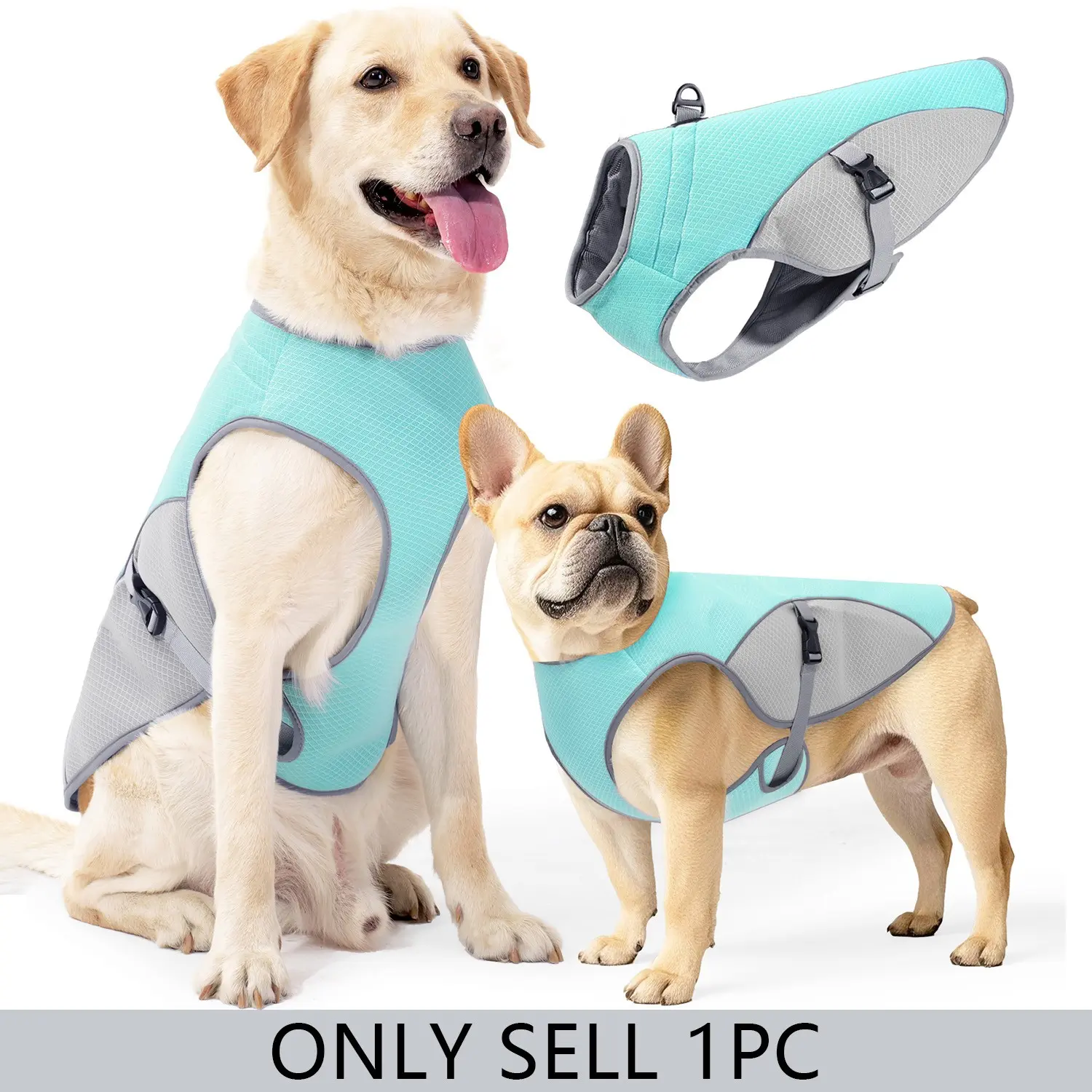 Pet Cool Touch Vest, Dachshund Dog Summer Clothes, Thin Breathable Anti-Heat Night Reflective Cool Ventilated Dog Harness