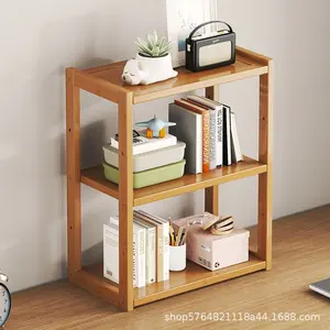 1pc Desktop Bookshelf Organizer, Office Desk Book Storage Rack, Small Table Shelf, Simple Bed Head Dormitory Storage Rack