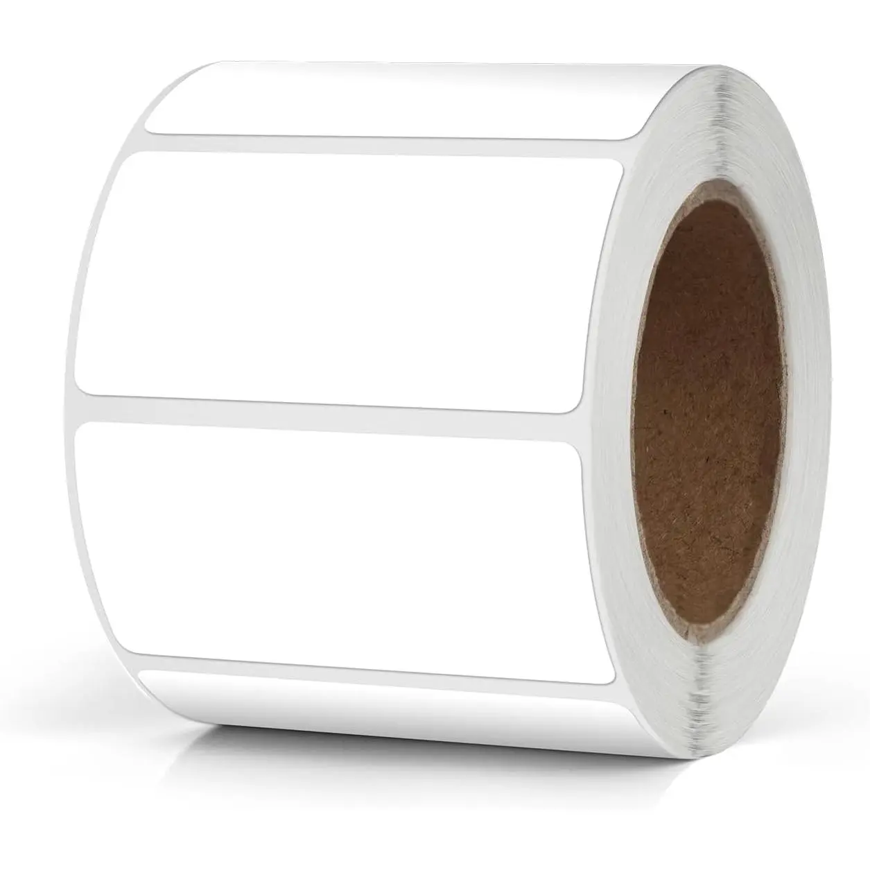 White Rectangle Stickers 2 x 1 Inch Color Coding Labels Vinyl Roll Self-Adhesive  Removable 500 count