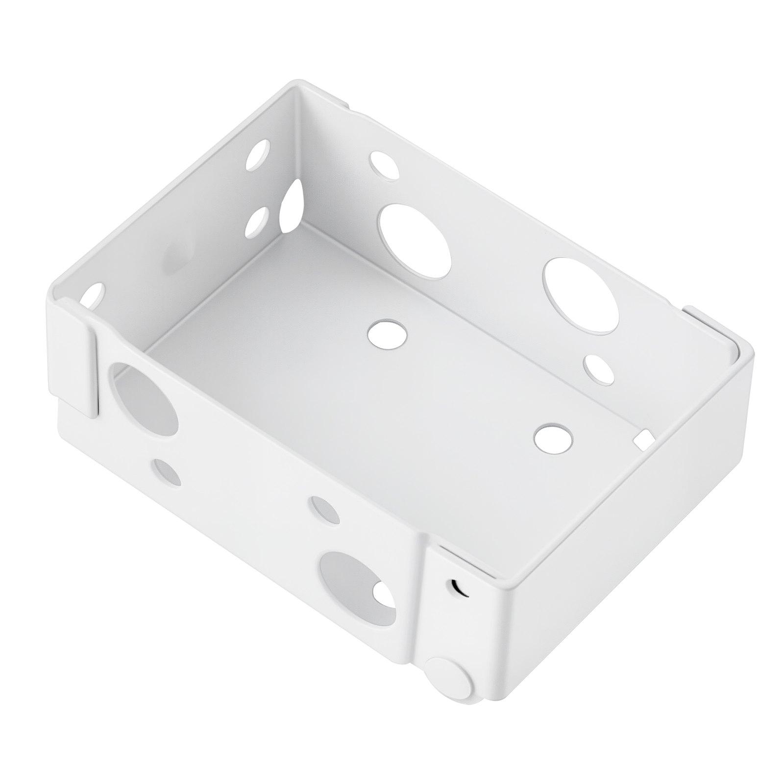 VEVOR Box Mounting Brackets, 2 Pcs, Box Blind Bracket for Window Blinds, Fit for 1.5 x 2.25 inch Headrails, with Self-Tapping Screws and Expansion Tubes, Sturdy Iron, for Blinds Installation, White