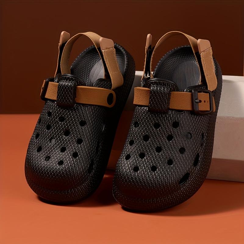 Kids Summer Sandals Soft Soled Non Slip Durable Home Outdoor Casual Half Drag Design Heel Boys Beach Footwear