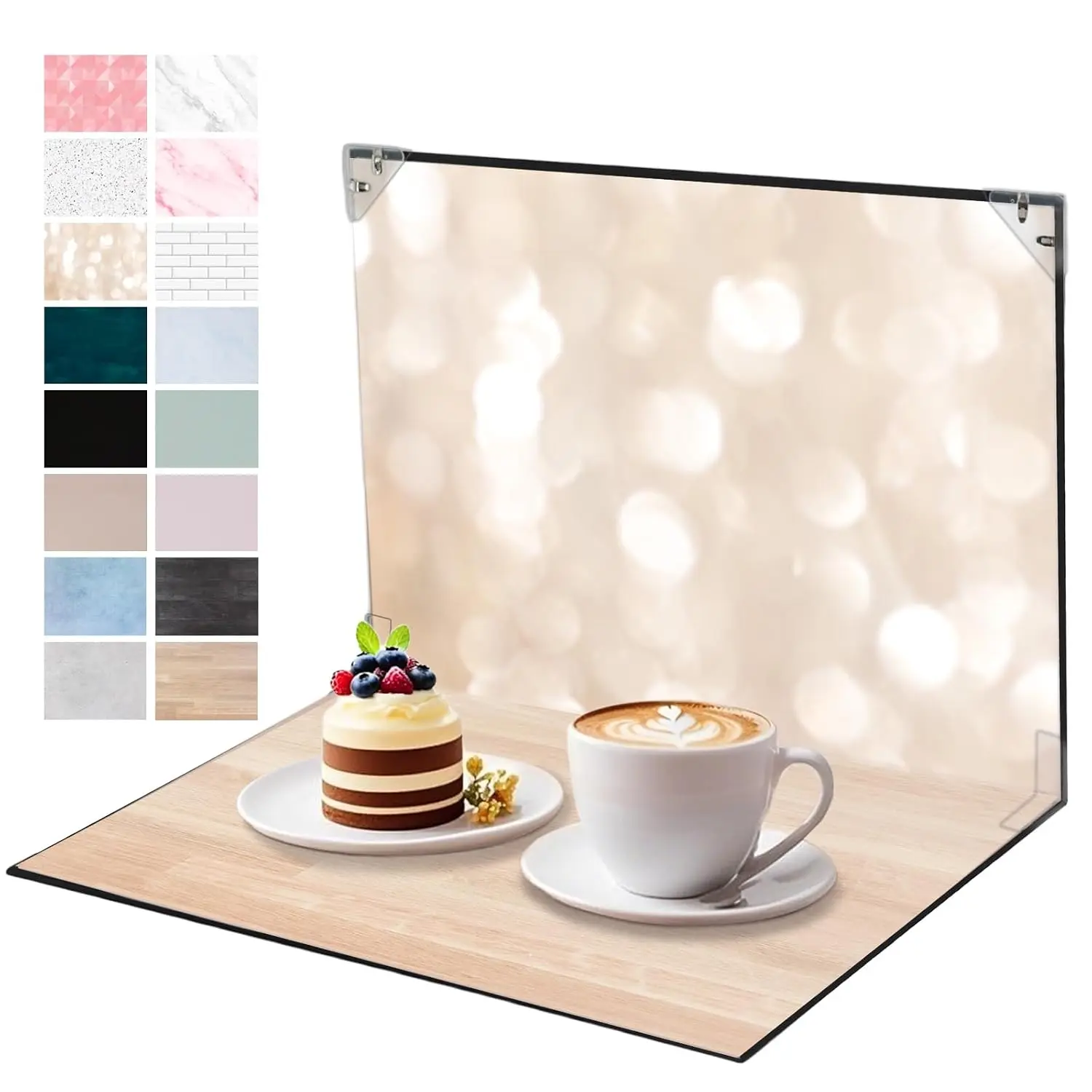 Product Photography Backdrops, 8PCS 16Patterns Photo Backdrop Board