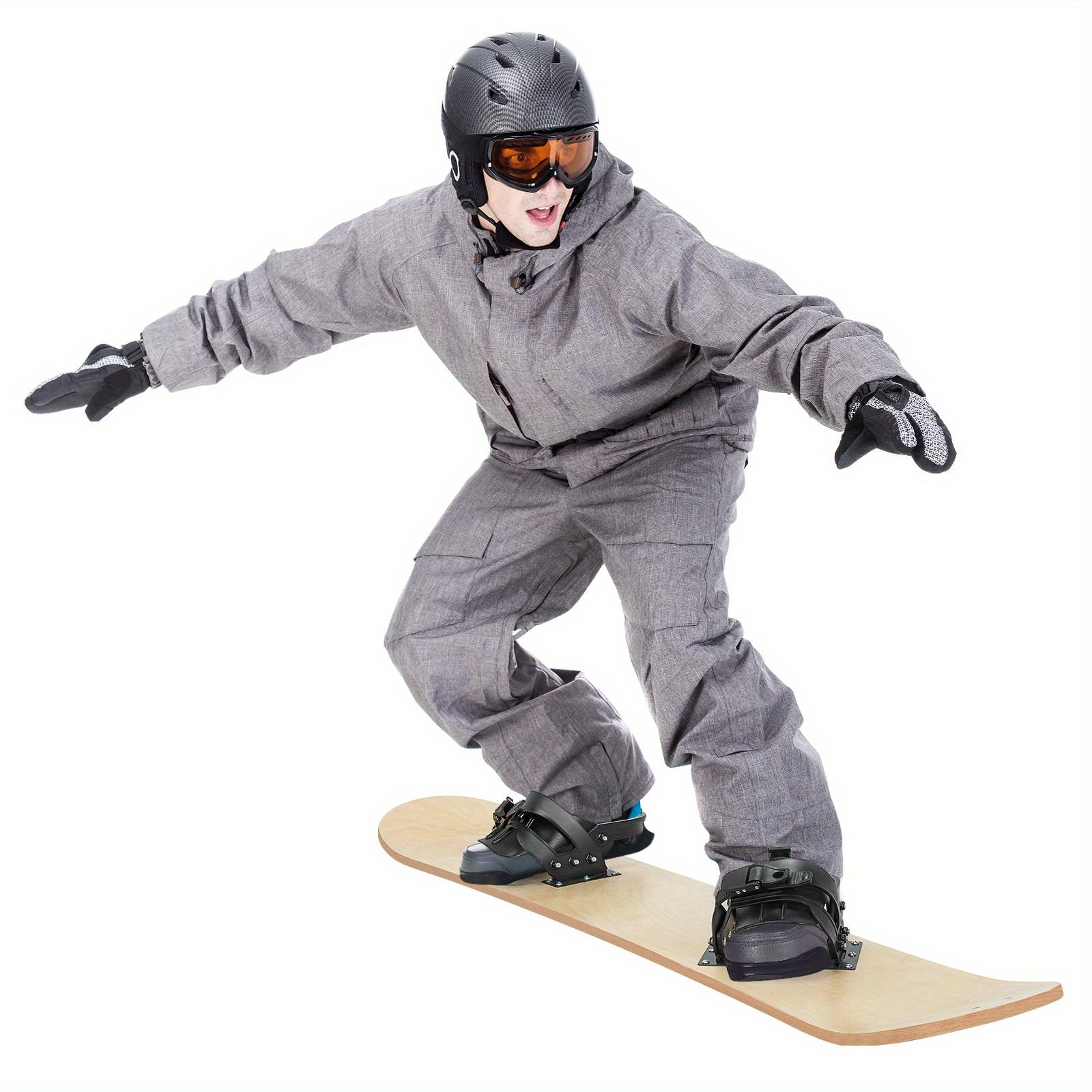 SAFSTAR Sledding Board Skiing Board Adjustable Foot Straps Winter Sports Snowboarding