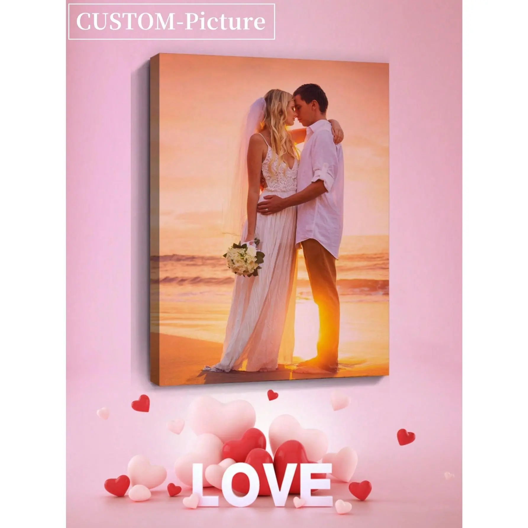 Custom Canvas Poster Wall Art, Personalized HD Photo Print on Premium Waterproof Canvas, Custom Picture Painting for Home, Living Room & Bedroom Decor, Unique DIY Gift for Wedding, Anniversary & Birthday