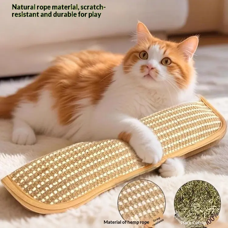 Cat toys catnip throw pillow self-hi grinding teeth resistant to biting teeth cleaning cat candy self-hi to relieve boredom jute cat scratching board supplies
