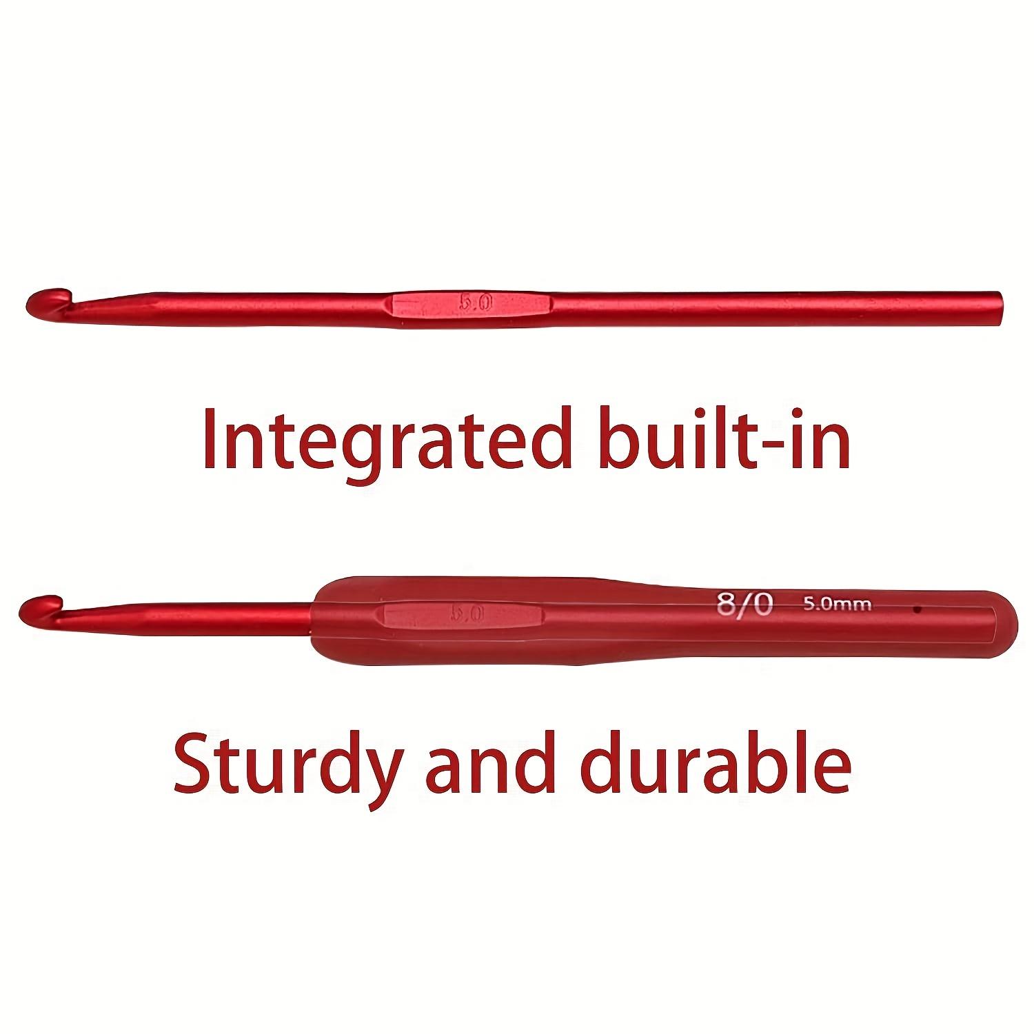 Crochet Hook Set, 9pcs Sturdy and Durable Crochet Tool Set with Soft Handle, Handmade DIY Crafts Crochet Hooks for Home Use