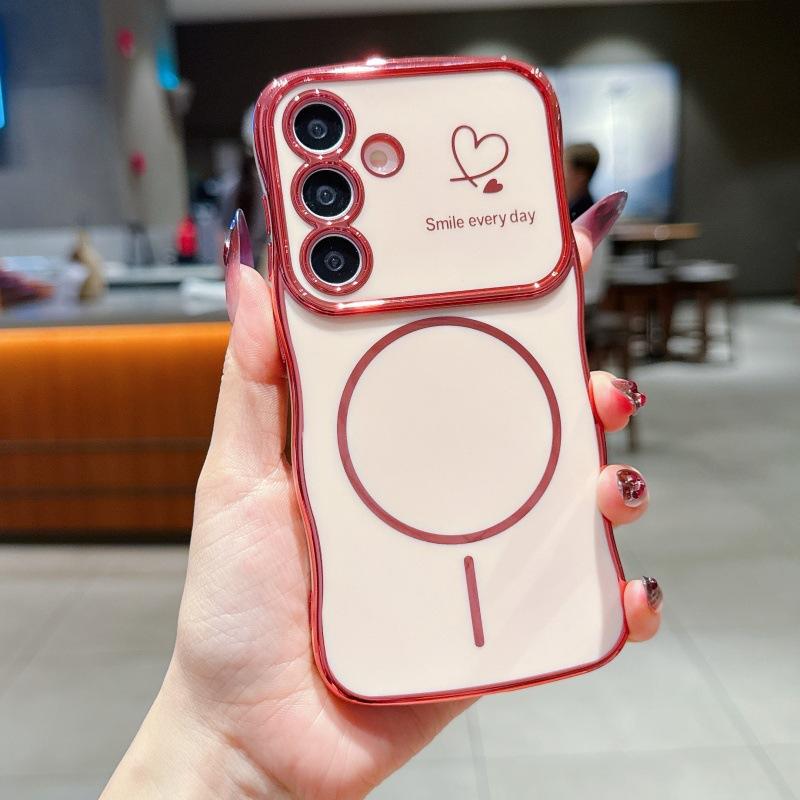 Compatible with Wireless Charge Cover Soft Cover  S25 Ultra/S24/S23/S22 TPU phone case Cover HN117