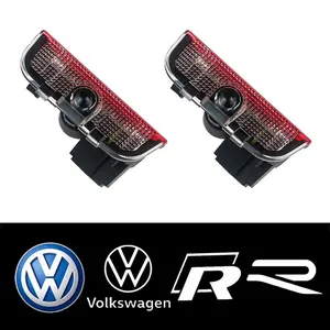 LED Car Door Interior Welcome Warning Light For VW Touareg 7P Golf 5 6 7 Jetta MK5 MK6 MK7 Passat B6 B7 B8 B9 Arteon CC EOS