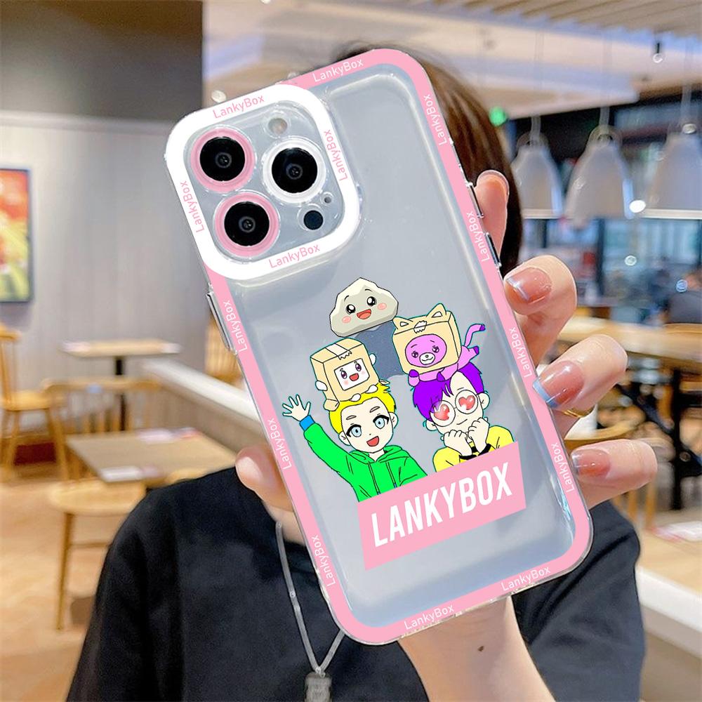 Cute Cartoon LankyBox Phone Case For iPhone 17 16 15 14 13 12 11 Pro Max Plus Transparent Cover Cute Cartoon LankyBox Phone Case For iPhone 17 16 15 14 13 12 11 Pro Max Plus Transparent Cover