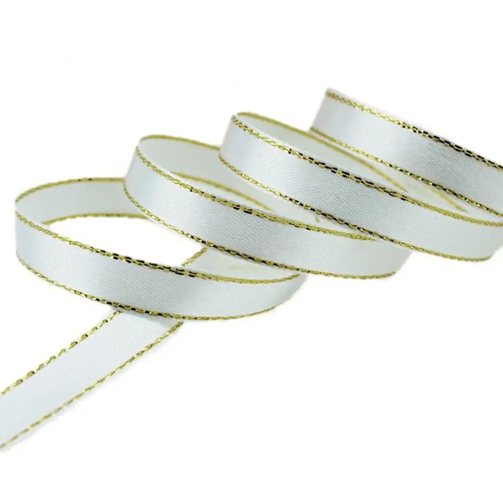 25 Yards Ribbon, 1cm Wide Satin Tape, Sewing Accessories, Holiday Decor, Balloon Tie, DIY Craft Supplies