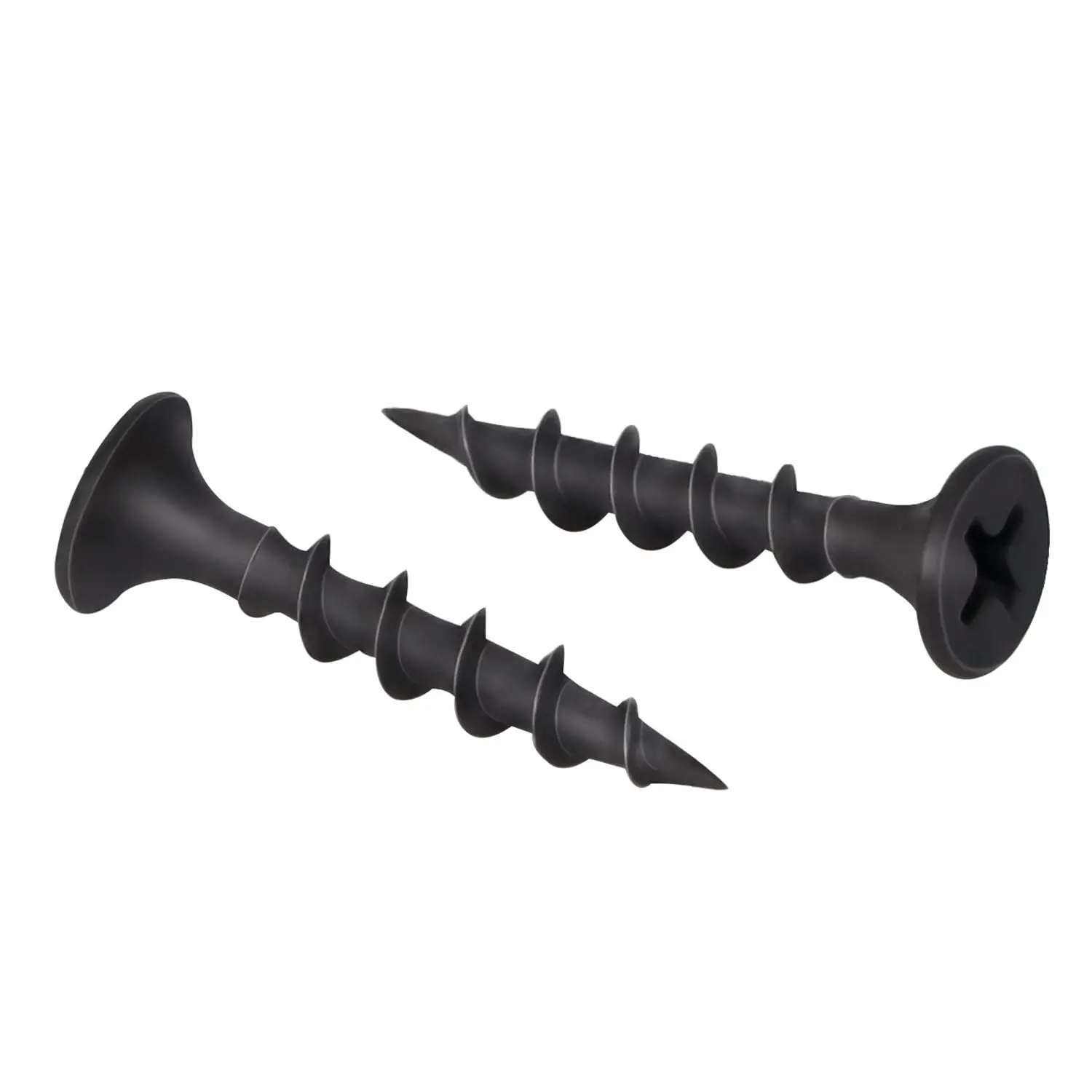 #8 x 5/8" Drywall Screws Coarse Thread Black Phosphate Coated Flat   Self Tapping  Screws for Drywall,  and Furniture, 100 count