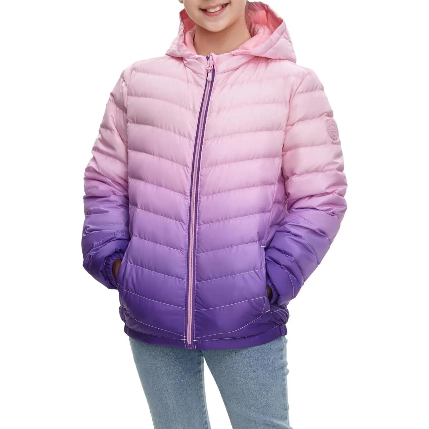 Girls' Ultra Lightweight Packable Down Puffer Jacket Coat | 650 Down-Fill Power|Windproof Outer-Shell|Thermal Heat Insulation|Standing Collar|Windproof Fabric|Duck Down