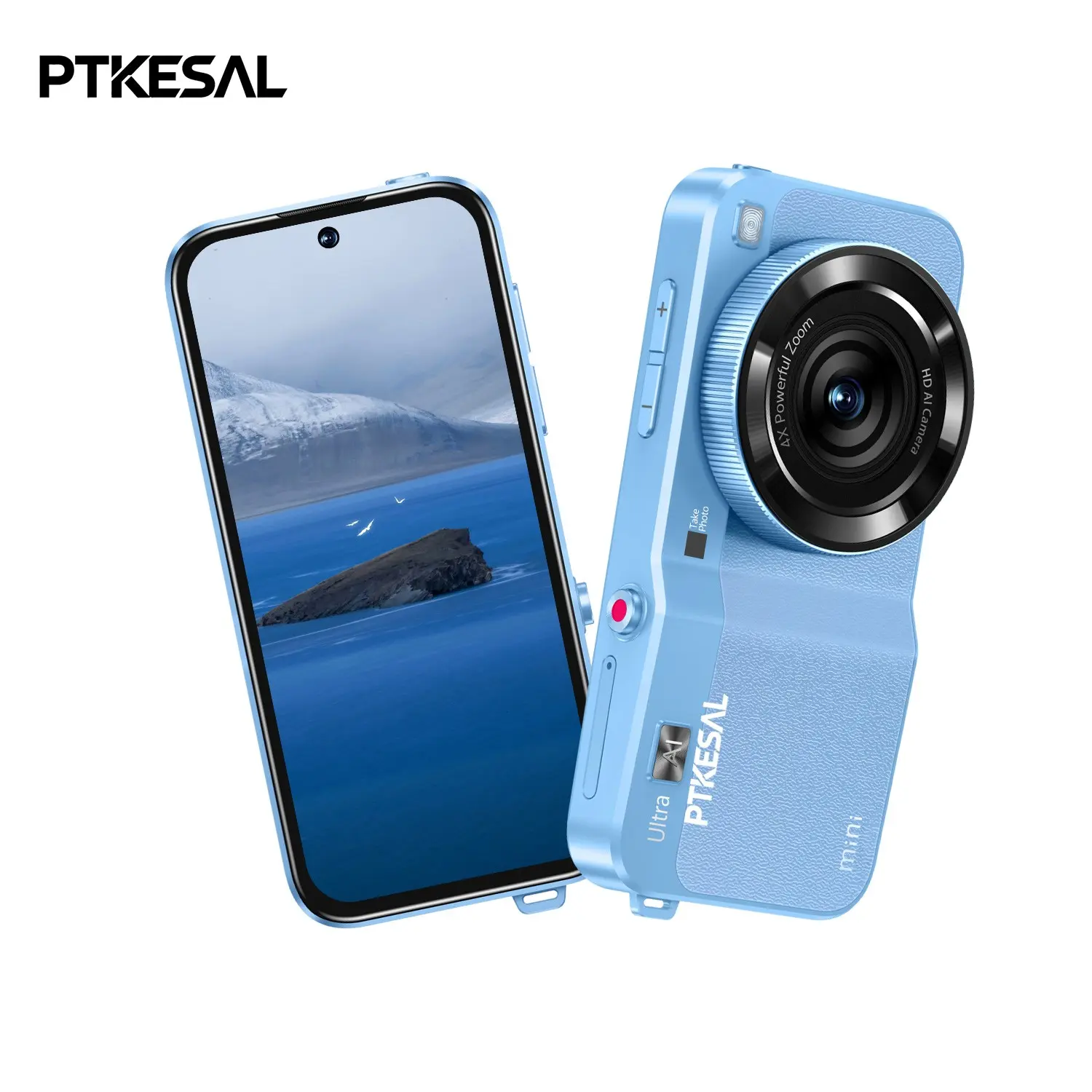 Ptkesal-Xs18ultra Pocket Mini Phone, 3.75 Inch Screen, Mtk6580 Quad Core, 2+16GB RAM, Android 10, 2350mah Battery, Dual Camera