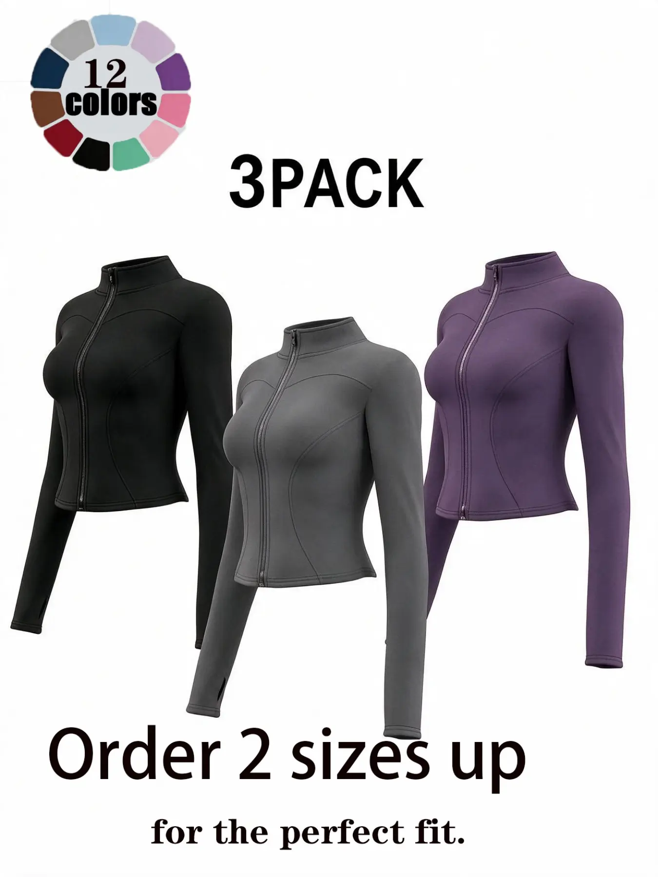 Women's Sportswear Outerwear, Slim-Fit Zipper Top, Plain Design, Comfortable Yoga & Gym Training, Versatile Athletic Wear, Compression Jacket