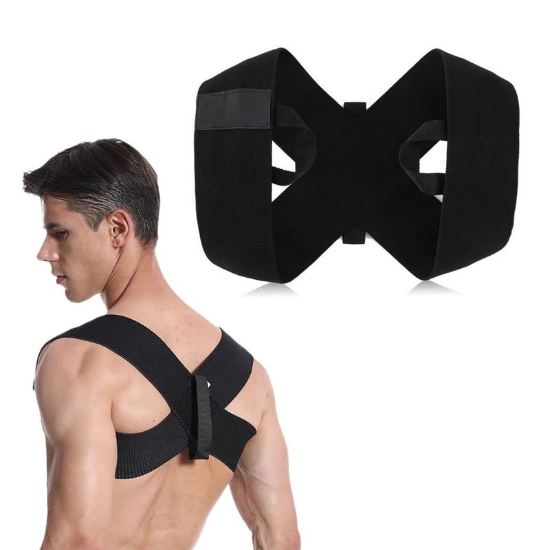 Fitness Heavy Shoulder Straps – Bench Press & Shoulder Training Assist Straps, Chest-Opening & Back-Straightening Support, Posture Corrector for Hunchback, and Fitness Training (Black,Large)