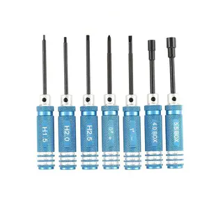 7-Piece RC Hex Screwdriver Set, Metal Screwdrivers, 1.5 2.0 2.5mm, Fpv Drone Repair Tool Kit, RC Maintenance Tools, Hex Wrenches
