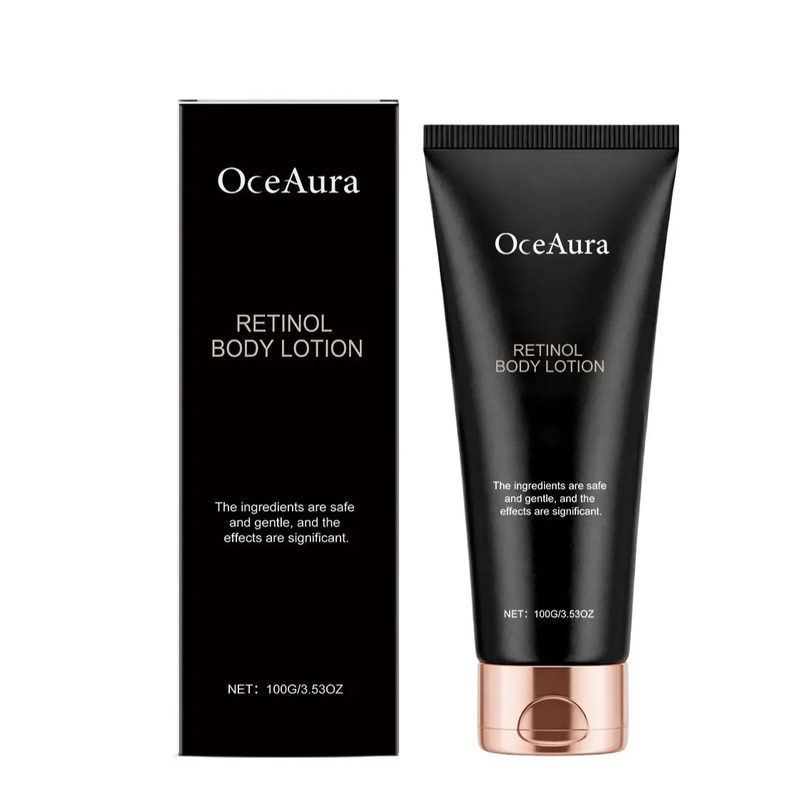 Retinol Body Lotion for Firming & Elasticity, Gentle Moisturizer with Mineral Oil & Glycerin, Brightening Treatment for Uneven Skin Tone
