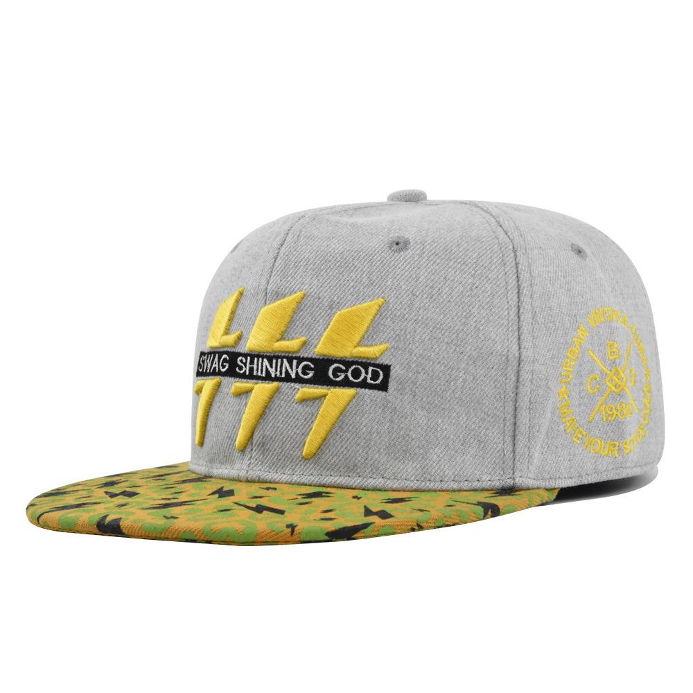 Cross-border three-dimensional embroidery hip-hop cap, embroidered baseball cap, personalized flat-brim cap, trucker cap, trendy youth cap