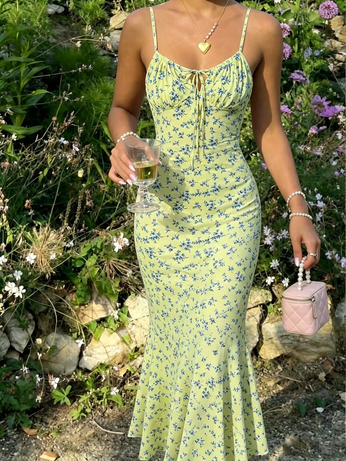 Women's Leopard Print Halter Fish Tail Dress, Elegant Loose-Fit Spring & Fall Dress, Romantic Beach Vacation