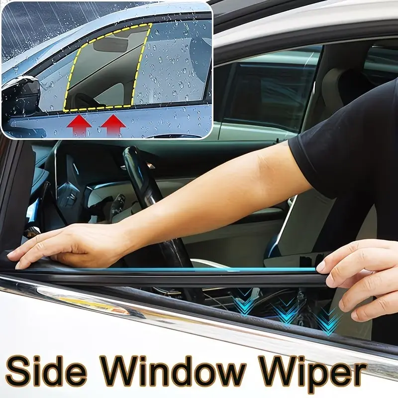 Two-Piece Universal Car Wiper Blades Set, Heavy Silicone Material, Sport Design, No Scratches No Noise, Easy Installation