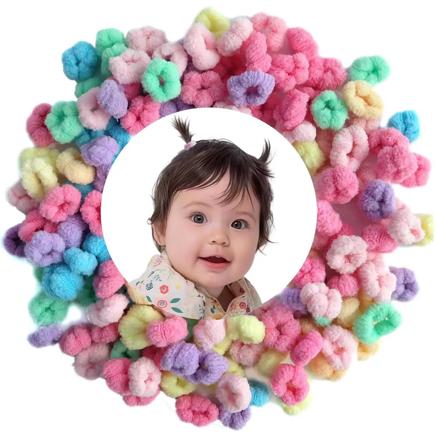 Hair Ties  Hair Accessories No  Scrunchies, 120 count | Easy To Remove, Small Hair Elastics For  Little Girls And Thin Hair, Outfits,  Like No Crease