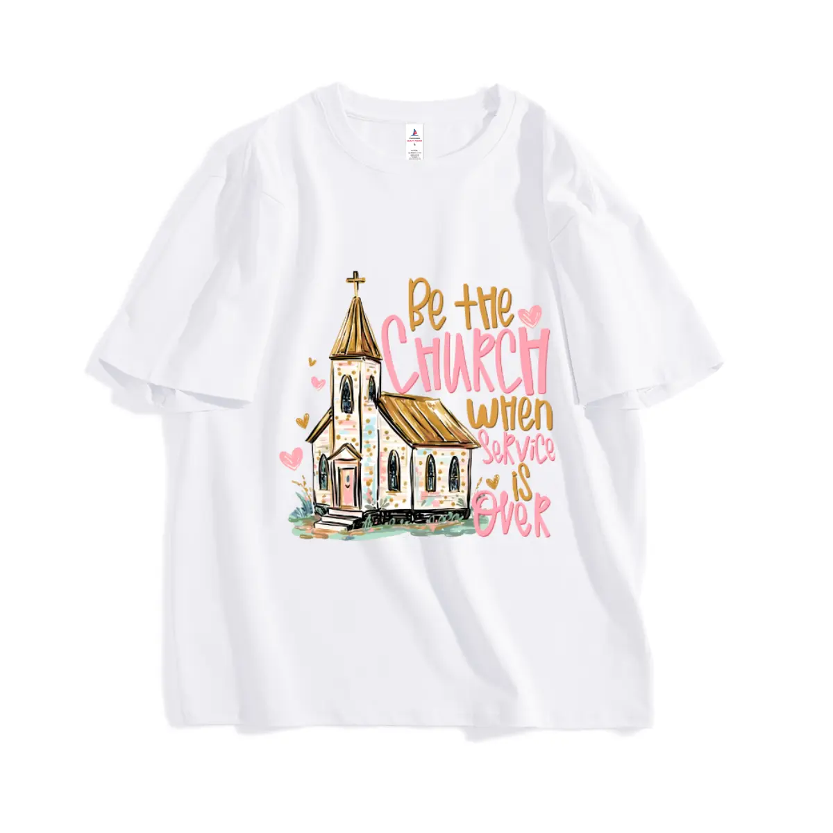 Comfort Colors Be The Church When Service Is Over TShirt, Christian Faith T-Shirt, Inspirational Scripture Tee, Religious Gift