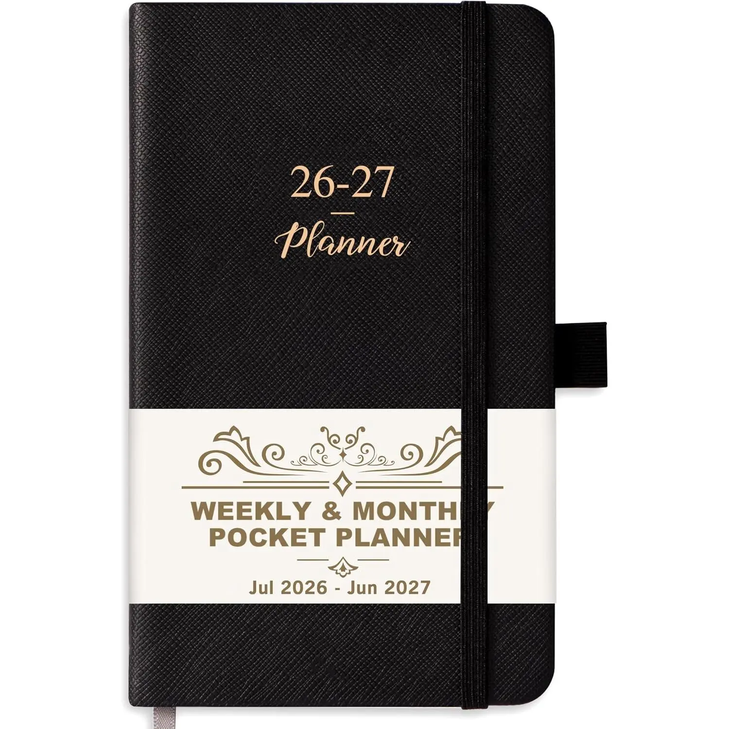 Pocket Planner 2026-2027, Jul 2026 - Jun 2027, Academic Planner 2026-2027 | Weekly & Monthly Calendar, 6.3''×3.8'', Pen Loop,  Pocket, Elastic Closure, Note Pages