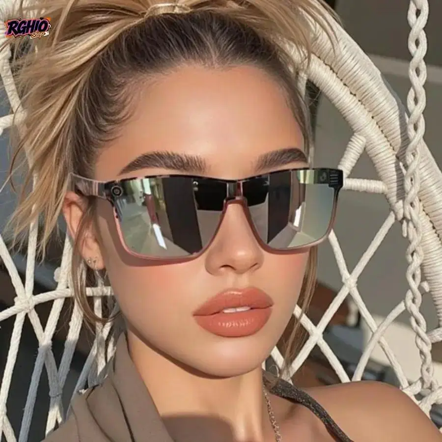 Unisex Y2K Small Frame Polarized Sunglasses, Lightweight UV Protection Casual Shades, Trendy Eyewear For Daily Wear And Outdoor Sports