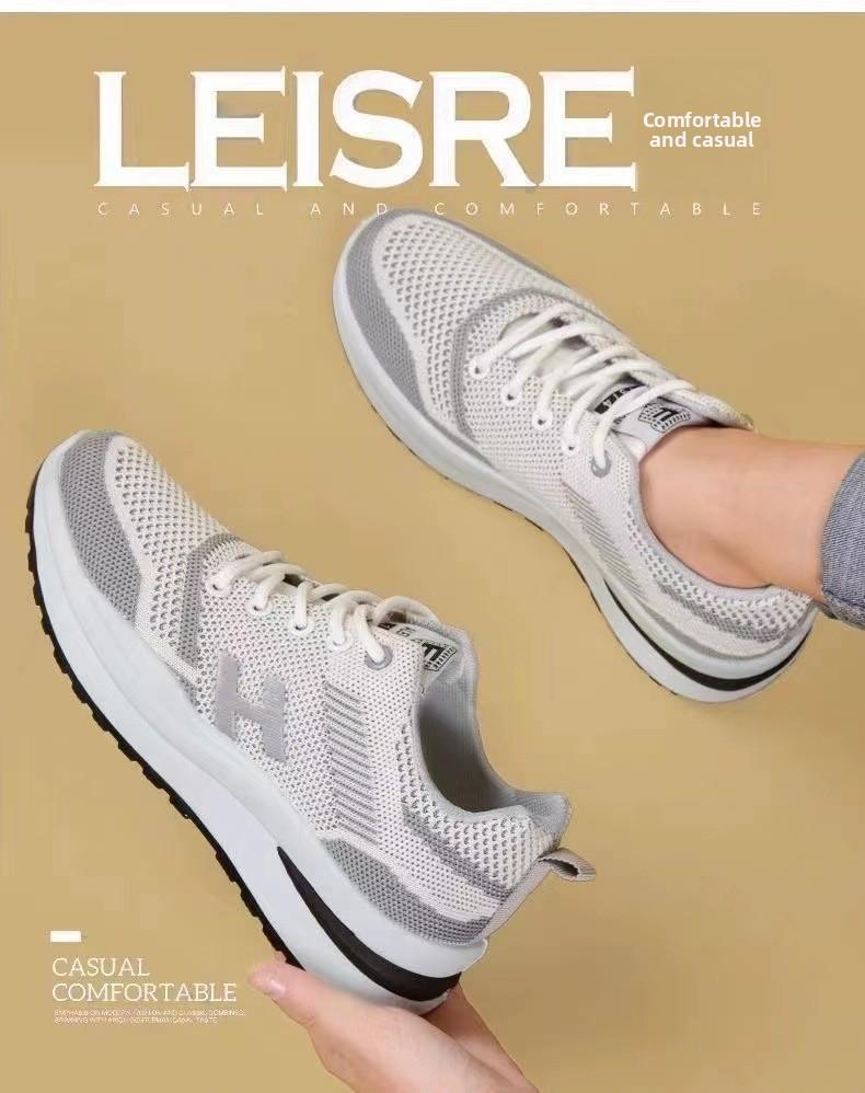 Spring and Summer New Flying Woven Women's Sneaker Fashionable All-Match Running Shoes Mesh Breathable Casual Shoes Female Student Shoes