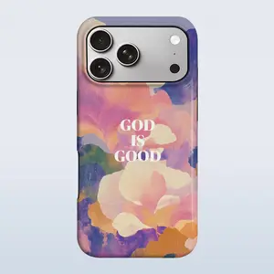 God is Good and Flowers Pattern Phone Case for iPhone 17 Pro Max 17Air 16 Plus 15 14 13 12, for Samsung Galaxy S26 Ultra S25 Edge S24 Plus S23 S22 S21 S20 FE, Shockproof Durable 2 in 1 Scratch Resistant New Material Protective Phone Casing Cover