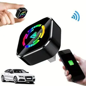 2026 Wireless Carplay Adapter for iPhone/android, Fast Connection, No Delay, Hands-Free Call, Bluetooth-compatible, Metal Enclosure, Digital Signal/network
