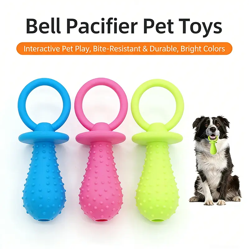 Pet Chew Toys Set Bone Pacifier Thorn Ring TPR Dog Molar Stick Teeth Cleaning Bite Resistant Puppy Teething Toy Boredom Relief