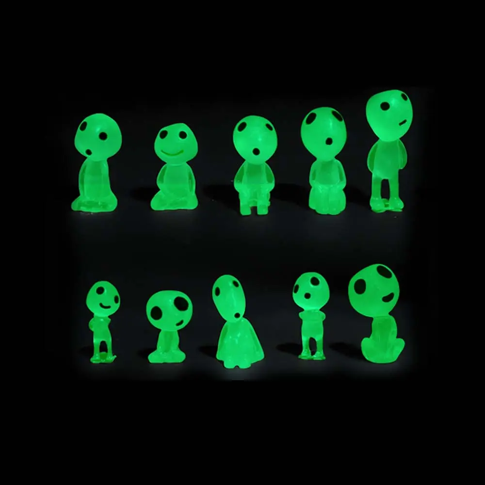 Glow in Dark Tree Elves Decorations, Miniature Fairy Luminous Ghosts for Garden, Aquarium, Dollhouse, Potted Plants, Christmas DIY Supplies, Resin Models
