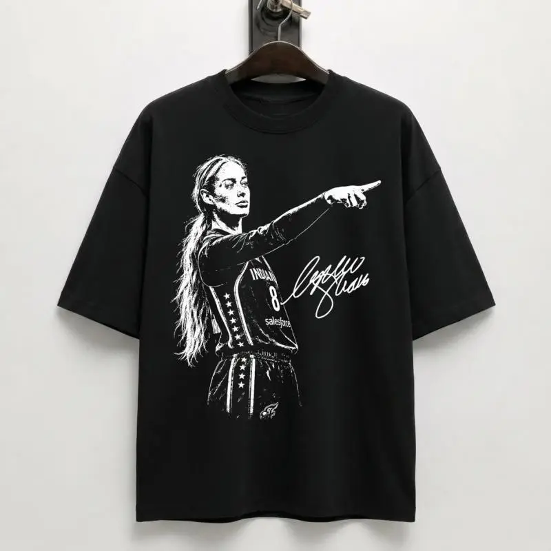 100% Cotton Round Neck Short Sleeve T-Shirt - Sophe Cuningham Point Signature Basketball Print, Comfy Retro Unisex Sports Top, Plus Size Indie Aesthetic Outfits, Car Enthusiasts' Casual Streetwear Gift