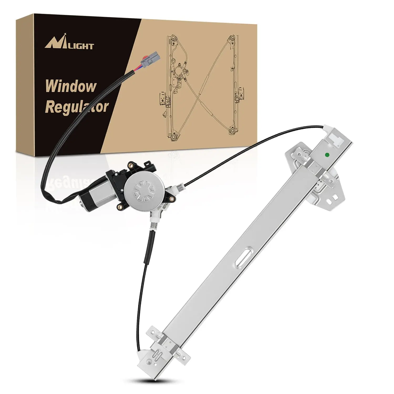 Nilight 748-512 Power Window Regulator and Motor Assembly Rear Driver Side, OE Replacement for Honda Pilot 2003 2004 2005 2006 2007 2008