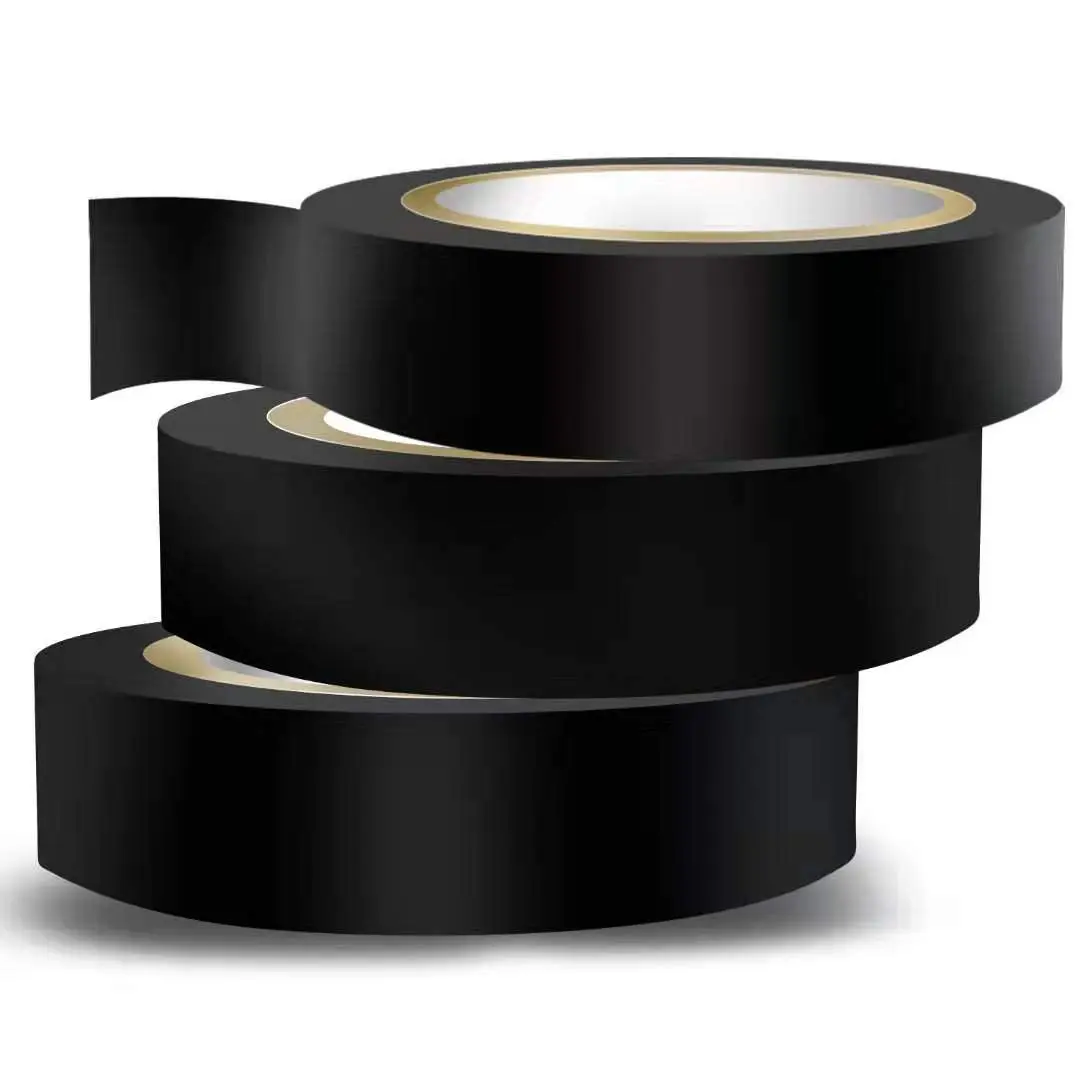 3 count Electrical Tape, Flame Retardant Indoor Outdoor High Temperature Resistance Electric Tape,  Black  Tape, 0.62 in X 49 ft