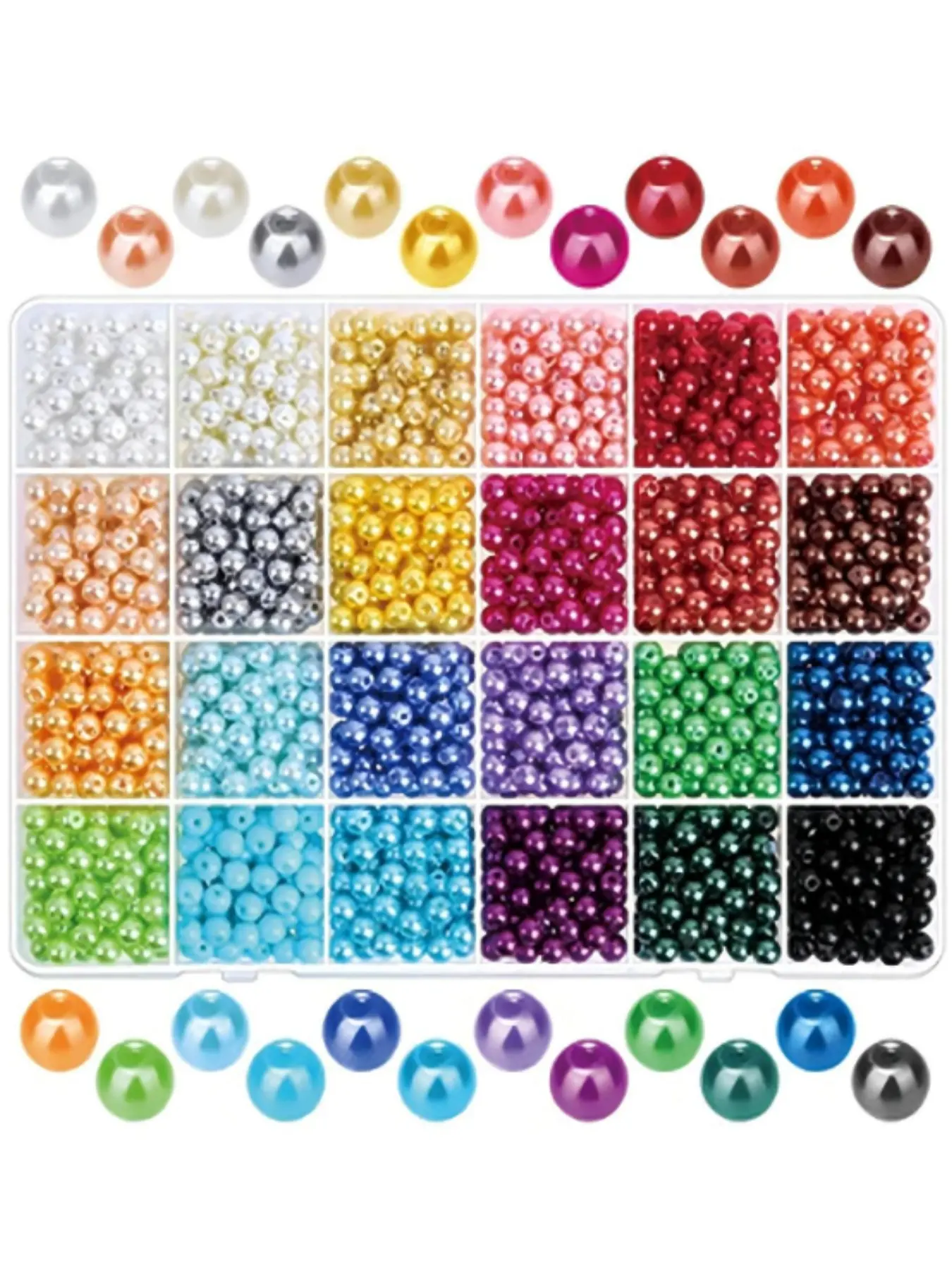 1680 Beads Box, 24 Colors DIY Bracelet Necklace Making Kit, Jewelry Craft Supplies, Accessory Set for Creative Projects