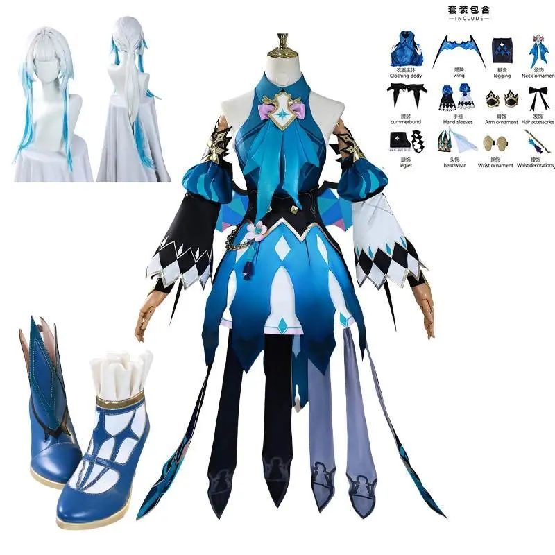 In Stock Hot Game Honkai Star Rail Cerydra Cosplay Costume Cerydra Outfits Cerydra Cosplay Costume Uniform Wig Shoes Props