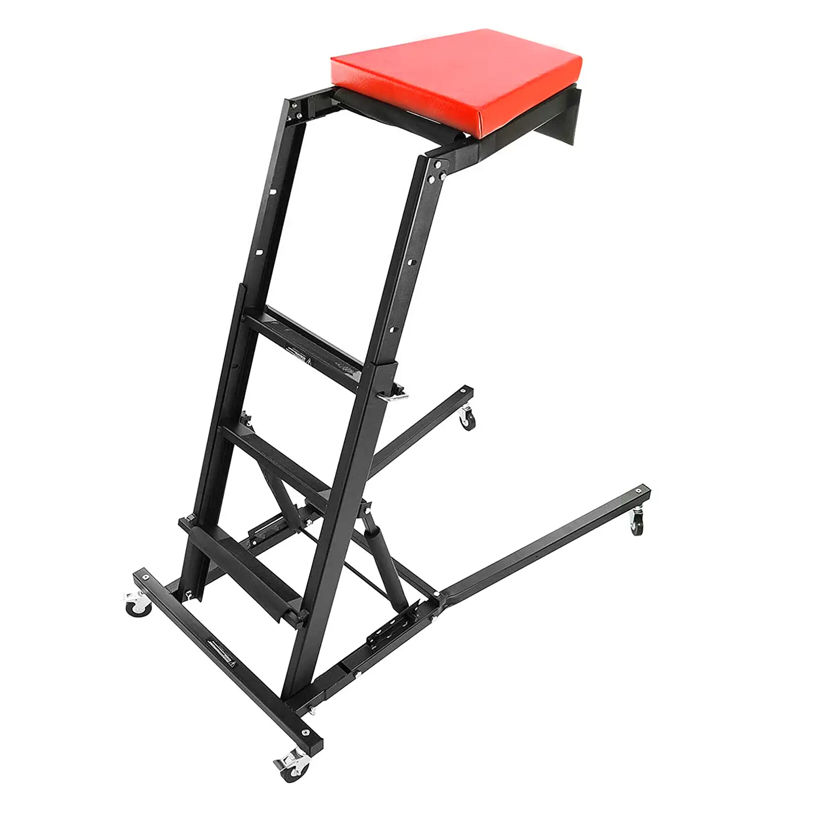 Adjustable Top Side Creeper with Swivel Wheels, 400 Lbs Heavy Duty Portable Padded Automotive Mechanic Tool for Trucks & SUVs, Foldable Overhead Step Ladder, Foldable Design