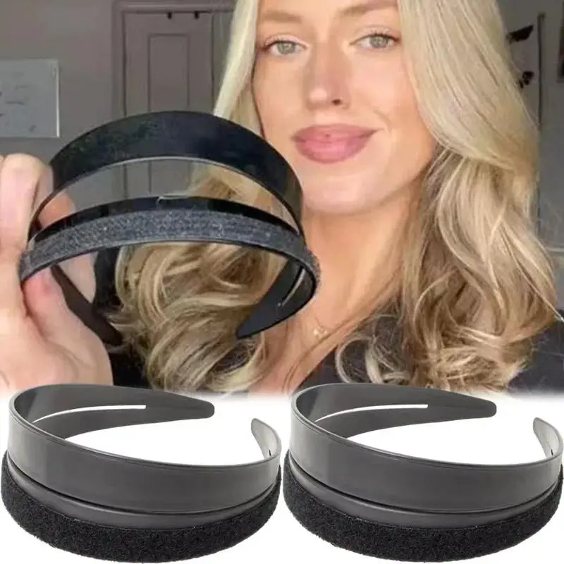 Korean Bump-it Up Headband Black Fluffy Women Bands Hair Accessories Lady Decorative Hair Clip With Fluffy Appearance Headwear