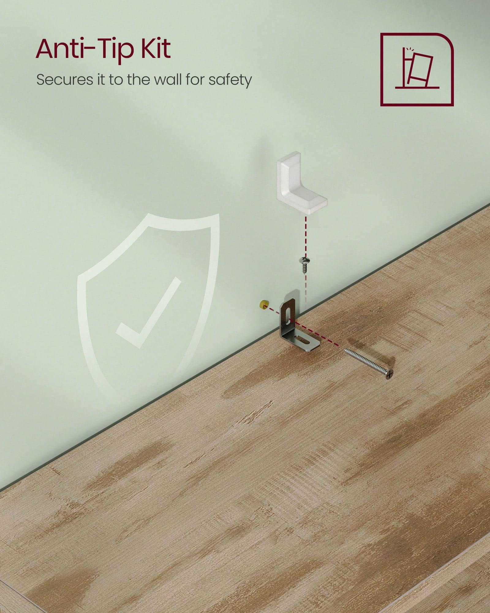 Multi-Color 6-Tier Open Bookshelf (Rustic Brown/Black/White/Camel Brown/Natural Beige, Walnut Wood), Adjustable Shelves, Floor Standing, 9.4"D X 23.6"W X 63.1"H, Office Storage