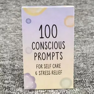 Self-Care Mindfulness Cards for Stress Relief, Self-Encouragement Prompt Cards, Relaxing Mental Health Tools, Daily Wellness Support