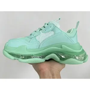 claasic running chunky shoes men's and women's triple s dad shoes size 36-45 designer height increasing thick crystal sole trainers multiple colors tennis shoes athletic color blocked sports shoes