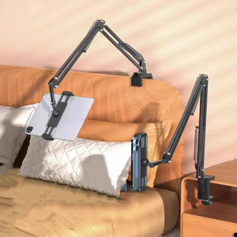 Tablet Stand,iPad Stand,Phone Holder,360-Degree Rotating Adjustable Metal Bed Frame for Tablet Desktop Suitable for iPad iPhone X iPad Pro 4.5-12.9-Inch Screen Smartphone Tablet Computers Kindle.