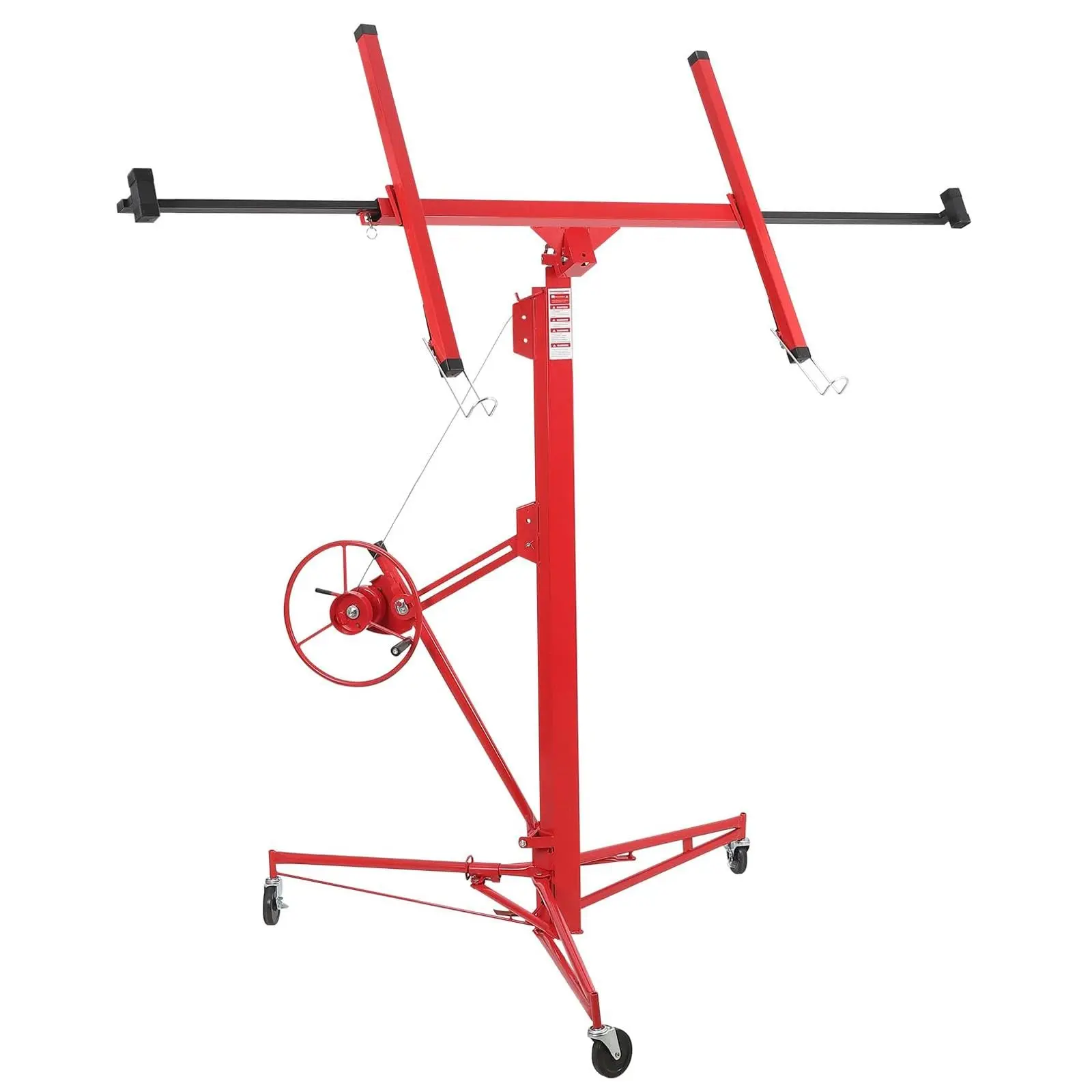 GARVEE16ft Drywall Lift - 150LB Capacity Adjustable Hoist w/Lockable Casters for Ceiling Work (Home & Commercial Use)
