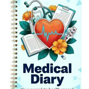 Medical Diary Spiral Notebook, Complete Health Record Journal for Nurses, Med Students & Patients, Essential Healthcare Tool