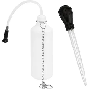 1L   Bleeder Vacuum Pump Kit,   Bleeder Bottle with Hose and Connector, Automotive Stop System Bleeding Tools,  for SUV Automobile