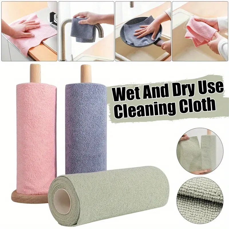20 Sheets Super Absorbent Reusable Microfiber Cleaning Cloth for Kitchen Dishwasher Reusable Absorbent Oil Water Absorbing Scrubber Non-stick Oil Cleaning Towel Household Multi-use Dish Cloth