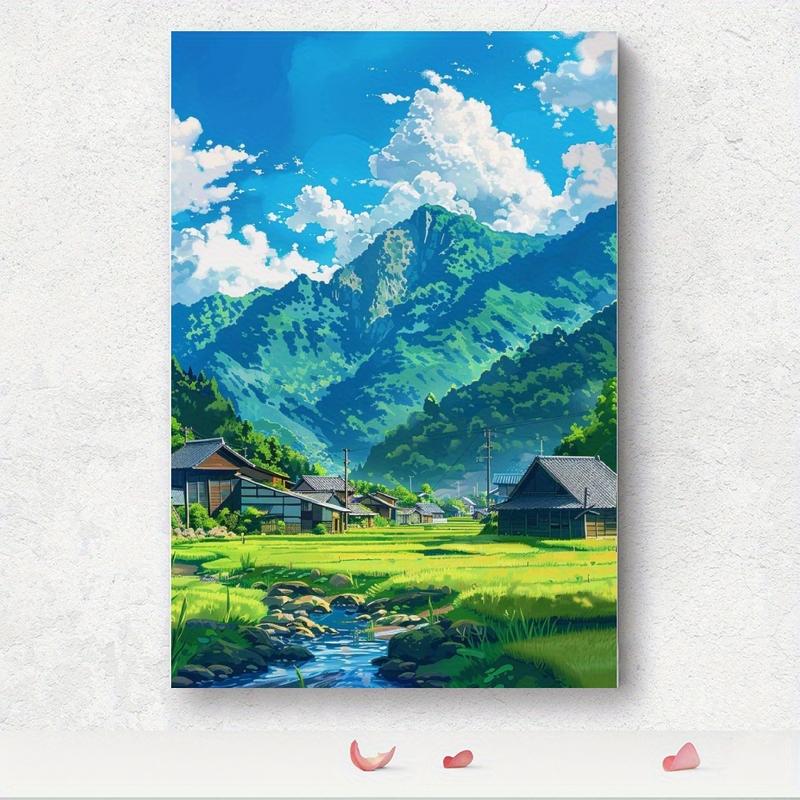Forest Scenery Pattern Wooden Frame Canvas Painting, Modern Art Wall Decoration, Home Living Room Bedroom Office Wall Decoration, Poster Wall Art, Wall Decoration Painting