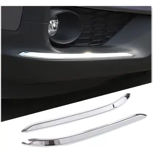 2PCS Car Front Corner Bumper Guard for Honda Pilot 2019-2022, Automotive Front Bumper Protector Anti Scratch Anti Collision Strips Trim Exterior Accessories ABS Material, Sliver